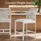 Best Choice Products Set of 2 Indoor Outdoor Counter Height Barstools w/ All-Weather Rope & Aluminum